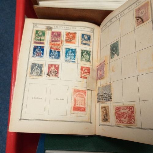 35 - Box of albums and stock books housing commonwealth and world collections, viewing required