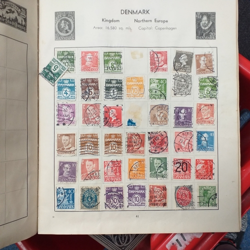35 - Box of albums and stock books housing commonwealth and world collections, viewing required