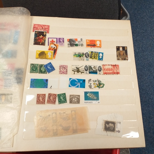35 - Box of albums and stock books housing commonwealth and world collections, viewing required