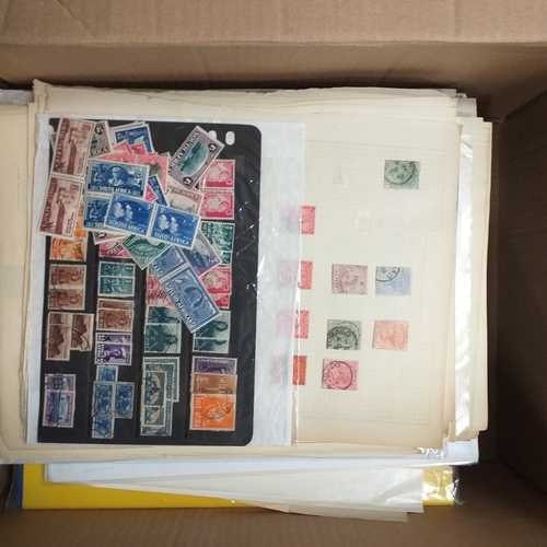 18 - Glory box - containing a variety albums and stock books - viewing required