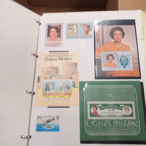 18 - Glory box - containing a variety albums and stock books - viewing required