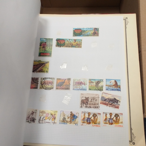 18 - Glory box - containing a variety albums and stock books - viewing required