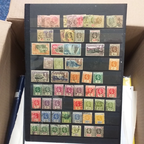 18 - Glory box - containing a variety albums and stock books - viewing required