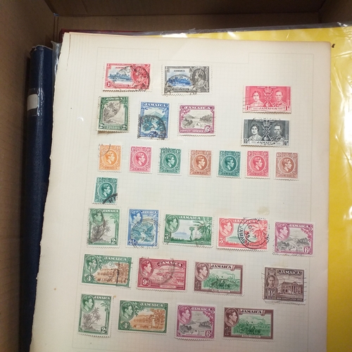 18 - Glory box - containing a variety albums and stock books - viewing required