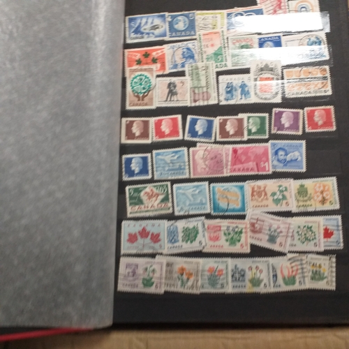 21 - Medium sized box housing six collections in 3 large albums and 3 small, includes China, Hong Kong, E... 