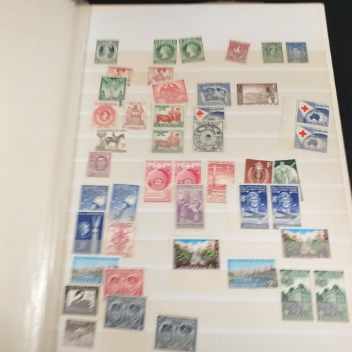 21 - Medium sized box housing six collections in 3 large albums and 3 small, includes China, Hong Kong, E... 