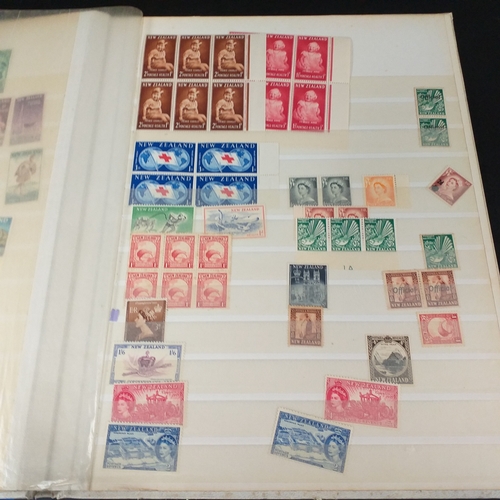 21 - Medium sized box housing six collections in 3 large albums and 3 small, includes China, Hong Kong, E... 