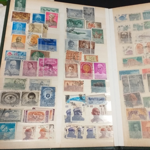 21 - Medium sized box housing six collections in 3 large albums and 3 small, includes China, Hong Kong, E... 