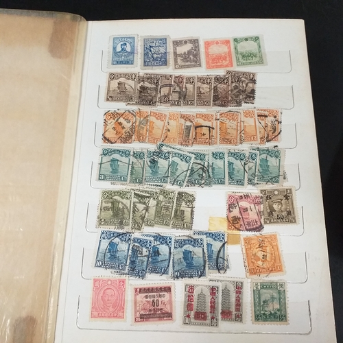 21 - Medium sized box housing six collections in 3 large albums and 3 small, includes China, Hong Kong, E... 