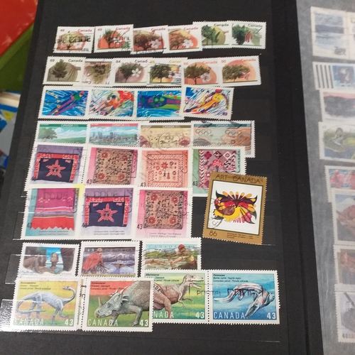 21 - Medium sized box housing six collections in 3 large albums and 3 small, includes China, Hong Kong, E... 