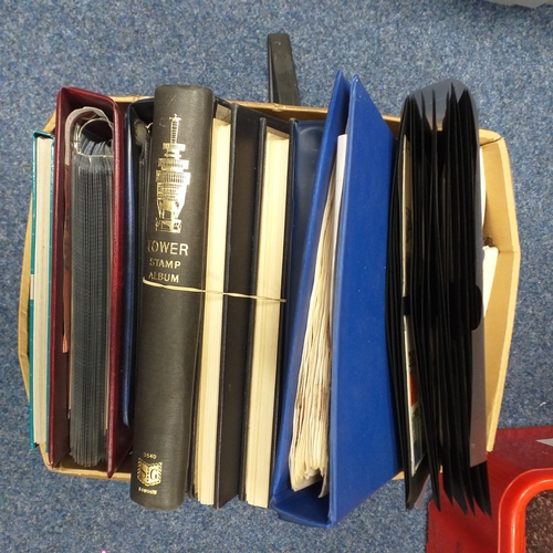 33 - Box of albums and stock books housing GB material, mint & used collections.