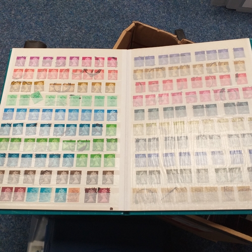 33 - Box of albums and stock books housing GB material, mint & used collections.
