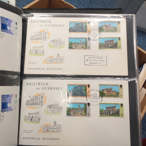 33 - Box of albums and stock books housing GB material, mint & used collections.