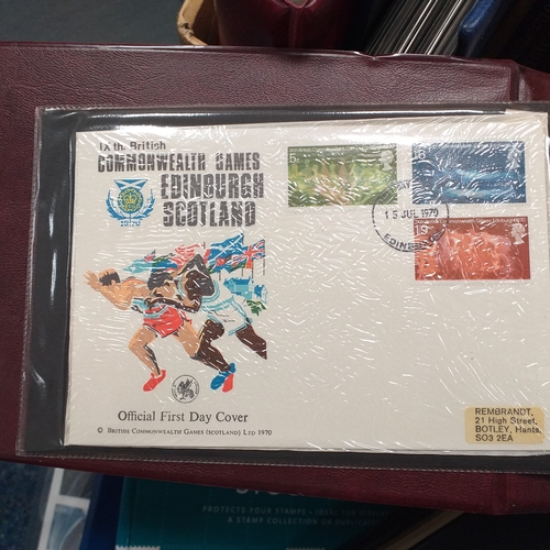 33 - Box of albums and stock books housing GB material, mint & used collections.