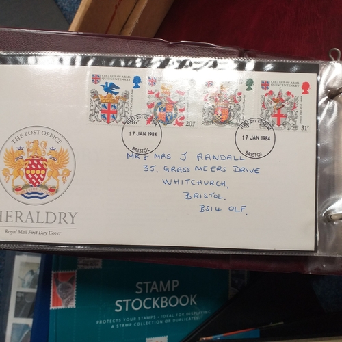 33 - Box of albums and stock books housing GB material, mint & used collections.