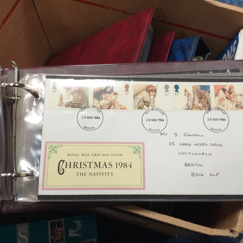 33 - Box of albums and stock books housing GB material, mint & used collections.