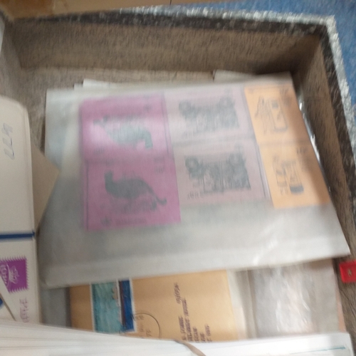 36 - Box containing boxes and packets of kilo-ware, mostly GB.  (1000's)