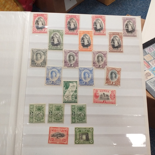 17 - Glory box - containing a variety albums and stock books - viewing required