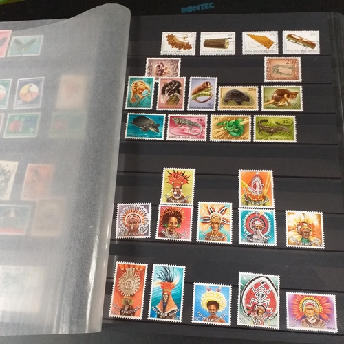 17 - Glory box - containing a variety albums and stock books - viewing required