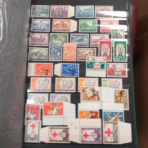 16 - Glory box - containing a variety albums and stock books - viewing required