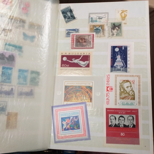 16 - Glory box - containing a variety albums and stock books - viewing required