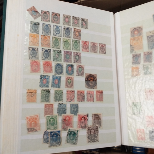 16 - Glory box - containing a variety albums and stock books - viewing required