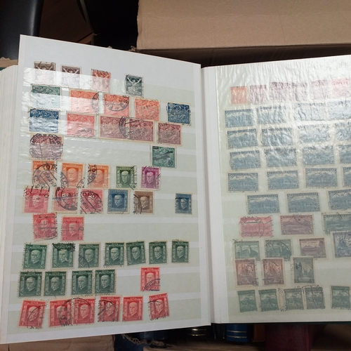 16 - Glory box - containing a variety albums and stock books - viewing required