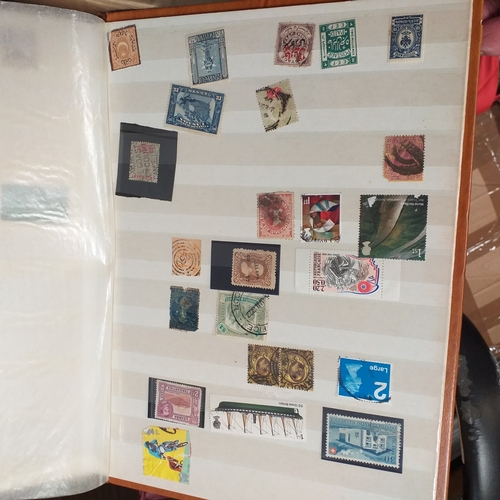 16 - Glory box - containing a variety albums and stock books - viewing required