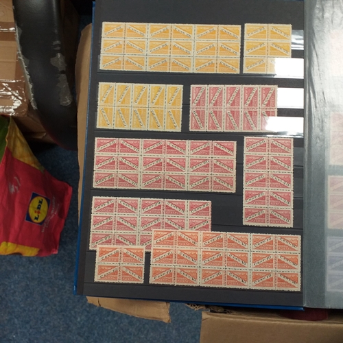 16 - Glory box - containing a variety albums and stock books - viewing required