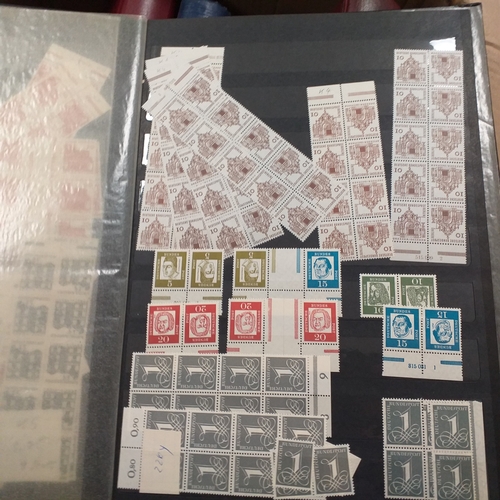 16 - Glory box - containing a variety albums and stock books - viewing required