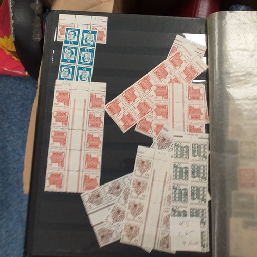 16 - Glory box - containing a variety albums and stock books - viewing required