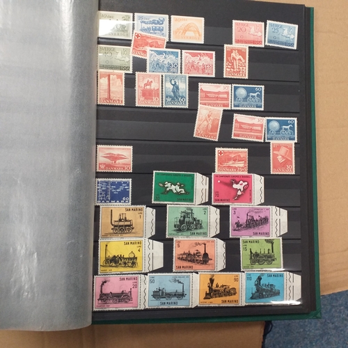 16 - Glory box - containing a variety albums and stock books - viewing required