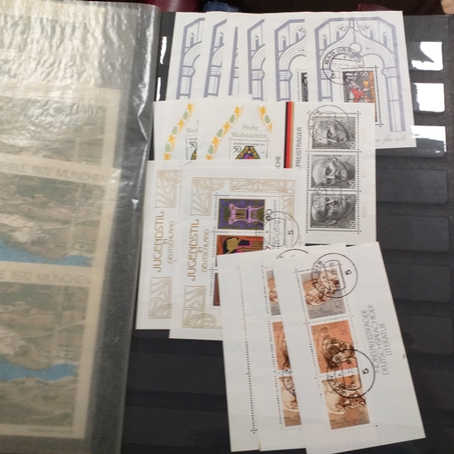 16 - Glory box - containing a variety albums and stock books - viewing required