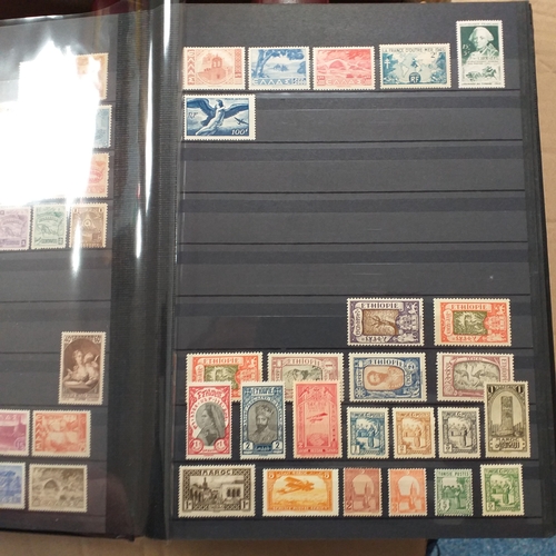 16 - Glory box - containing a variety albums and stock books - viewing required