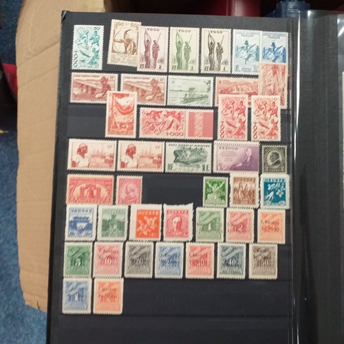 16 - Glory box - containing a variety albums and stock books - viewing required