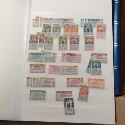16 - Glory box - containing a variety albums and stock books - viewing required