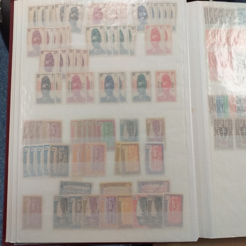 16 - Glory box - containing a variety albums and stock books - viewing required