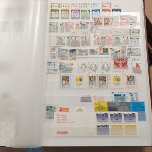 16 - Glory box - containing a variety albums and stock books - viewing required