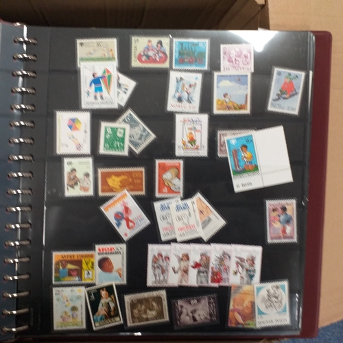 16 - Glory box - containing a variety albums and stock books - viewing required