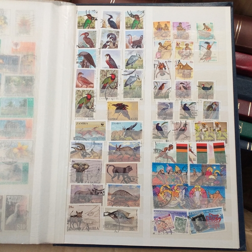 16 - Box of British Commonwealth collections in stockbooks, includes the odd 'foreign' country.  A nice s... 
