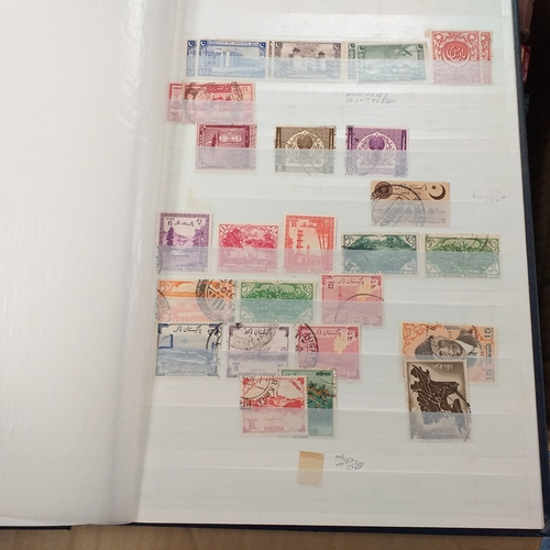 16 - Box of British Commonwealth collections in stockbooks, includes the odd 'foreign' country.  A nice s... 