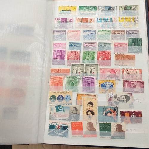 16 - Box of British Commonwealth collections in stockbooks, includes the odd 'foreign' country.  A nice s... 