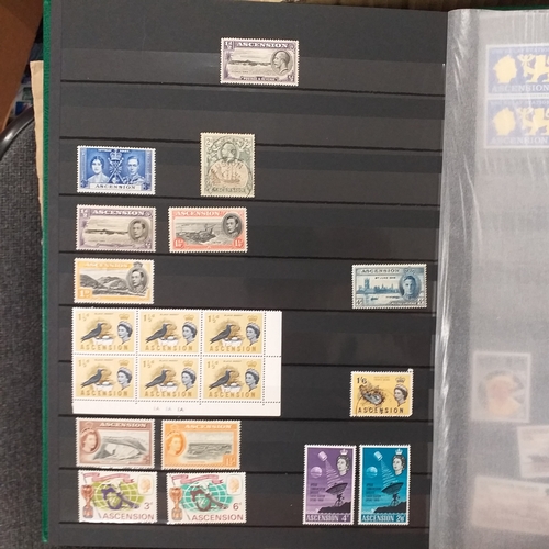 16 - Box of British Commonwealth collections in stockbooks, includes the odd 'foreign' country.  A nice s... 