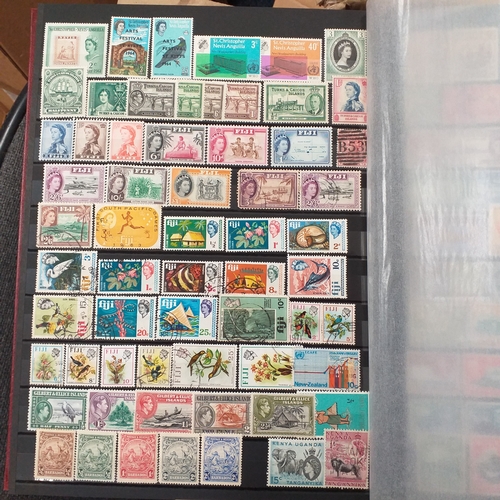 16 - Box of British Commonwealth collections in stockbooks, includes the odd 'foreign' country.  A nice s... 