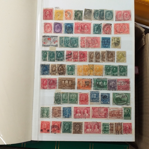 16 - Box of British Commonwealth collections in stockbooks, includes the odd 'foreign' country.  A nice s... 