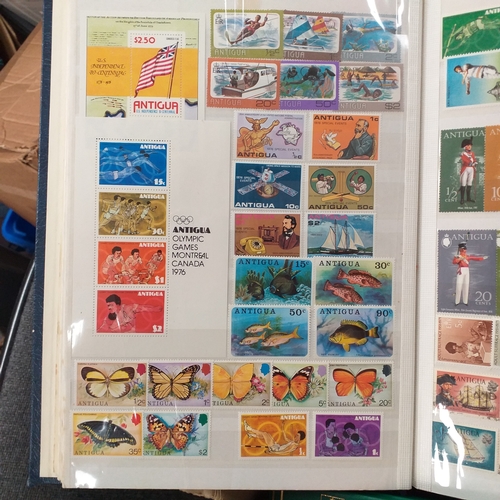 16 - Box of British Commonwealth collections in stockbooks, includes the odd 'foreign' country.  A nice s... 