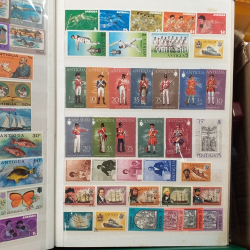 16 - Box of British Commonwealth collections in stockbooks, includes the odd 'foreign' country.  A nice s... 