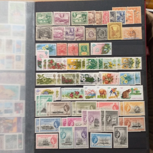 16 - Box of British Commonwealth collections in stockbooks, includes the odd 'foreign' country.  A nice s... 
