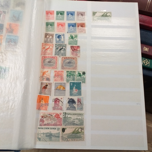 16 - Box of British Commonwealth collections in stockbooks, includes the odd 'foreign' country.  A nice s... 