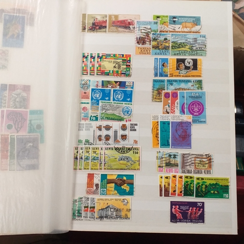 16 - Box of British Commonwealth collections in stockbooks, includes the odd 'foreign' country.  A nice s... 